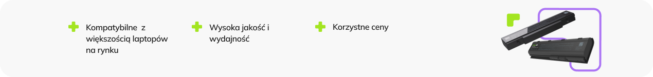 Baterie do laptopów.