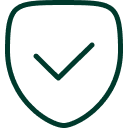 Pictogram dat veiligheid weergeeft