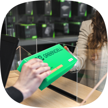 Zdjęcie odbioru nowej baterii do laptopa