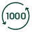 1000 lataussyklin kuvake