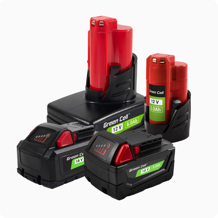 thumbnail image 2 of 2-Pack 12V 8.0Ah Lithium Battery For Milwaukee M12 Tools – Compatible With 48-11-2420 – With LED 2 of 6