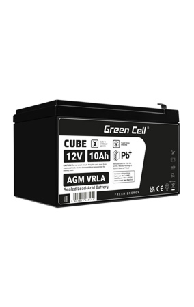Fotografia zobrazujúca AGM batériu 12V 10Ah