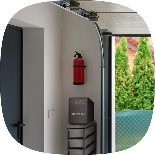 Photo of the PowerCore in the garage
